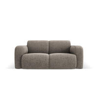 SOFA Molino aus Chenille-Stoff grau 2 Sitzplätze - Grau, Textil (95/72/170cm) - Micadoni