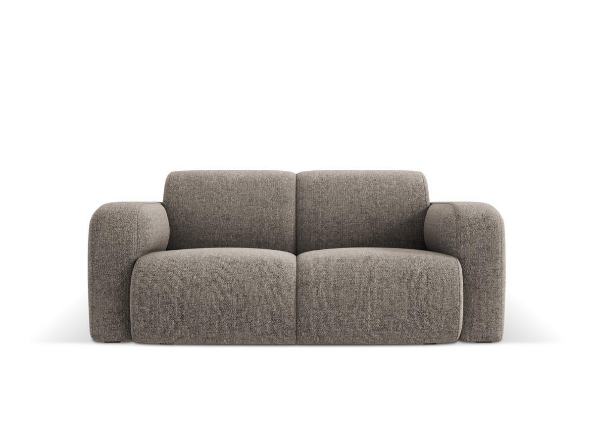 SOFA Molino aus Chenille-Stoff grau 2 Sitzplätze - Grau, Textil (95/72/170cm) - Micadoni