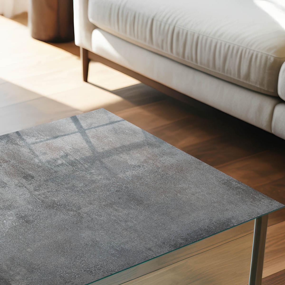 GLASPLATTE 80x60 cm – Industrielle Eleganz - Braun, Glas (0.4/80/60cm) - ArtPrintCave