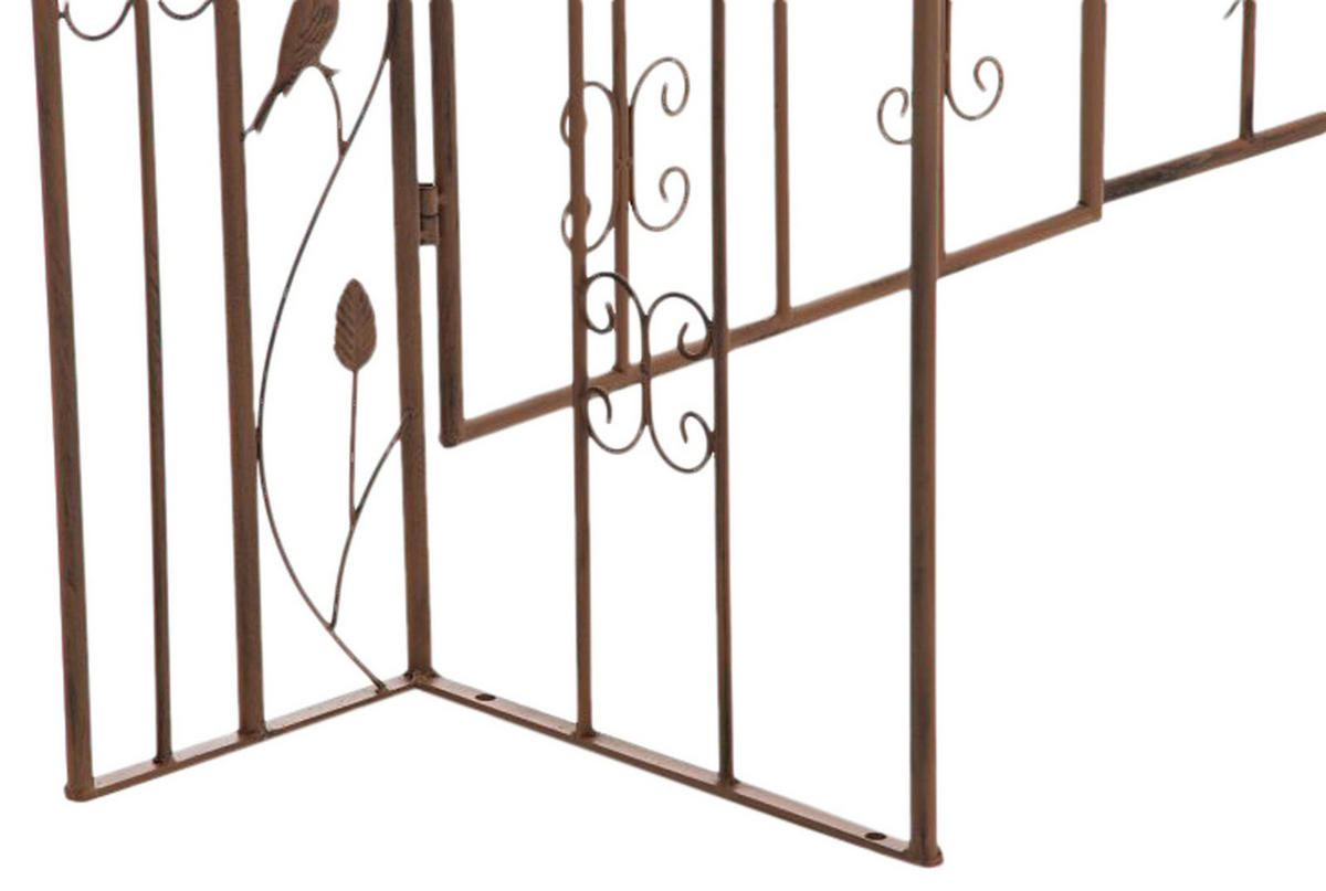 ROSENBOGEN Anders 144x36x270cm Metall Antik-Braun Rankhilfe - Braun, Metall (144/270/36cm) - DELUKE