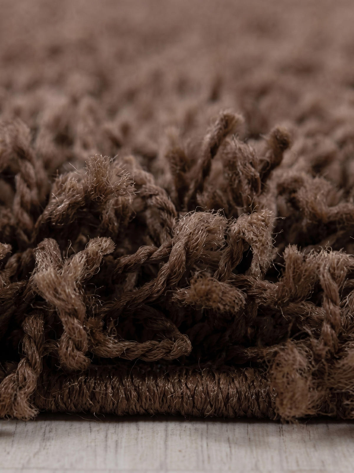 HOCHFLORTEPPICH RHEIN, einfarbig, aus Polypropylen, Braun, 160 x 230 cm - Braun, Textil (230/160cm) - KADIMA DESIGN