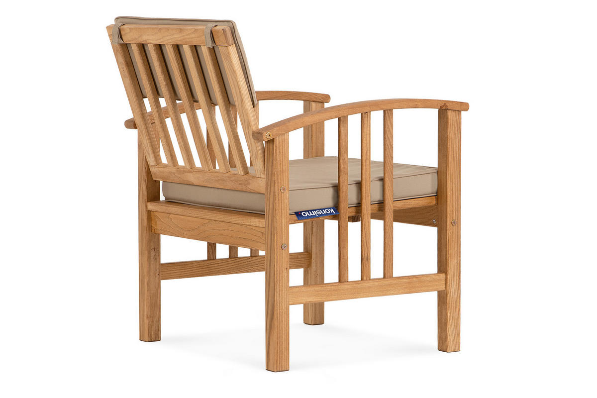 GARTENMÖBELSET TIMIDUS in Holz für 4 Personen, braun - Braun, Holz - KONSIMO®