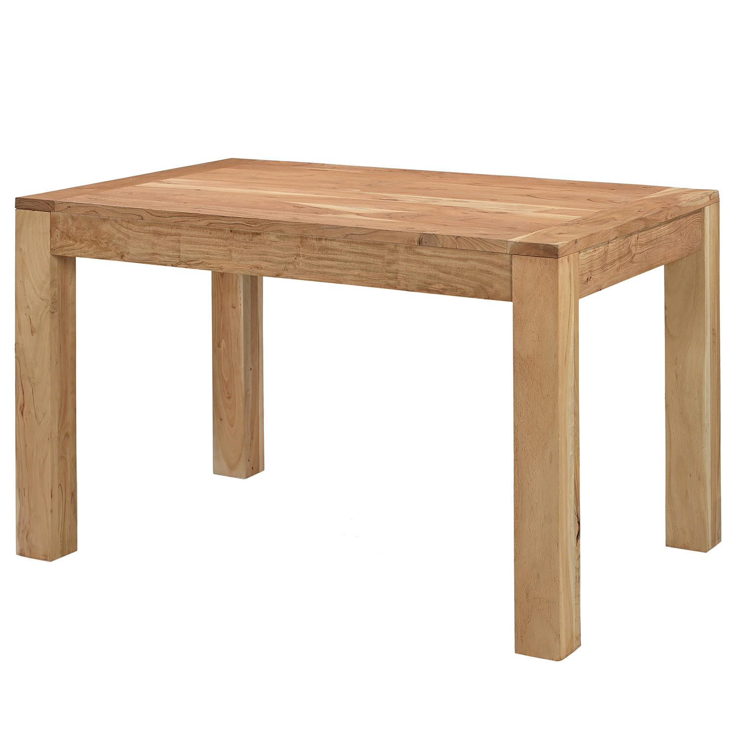 AUSZIEHBARER MASSIVHOLZESSTISCH - Ausziehbar - Akazie - Braun, Holz (80/120/76cm) - home24