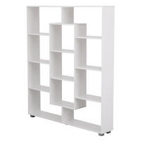 BÜCHERREGAL Emily Weiß - Weiß, Holzwerkstoff (21/148.5/130cm) - Happy Garden