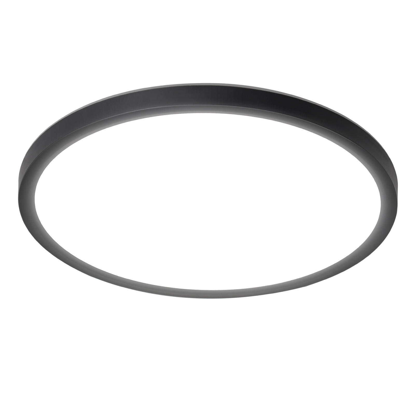 LED-DECKENLEUCHTE Mak 18/18/2.6 cm - Schwarz, Kunststoff (18/18/2.6cm) - Nettlife