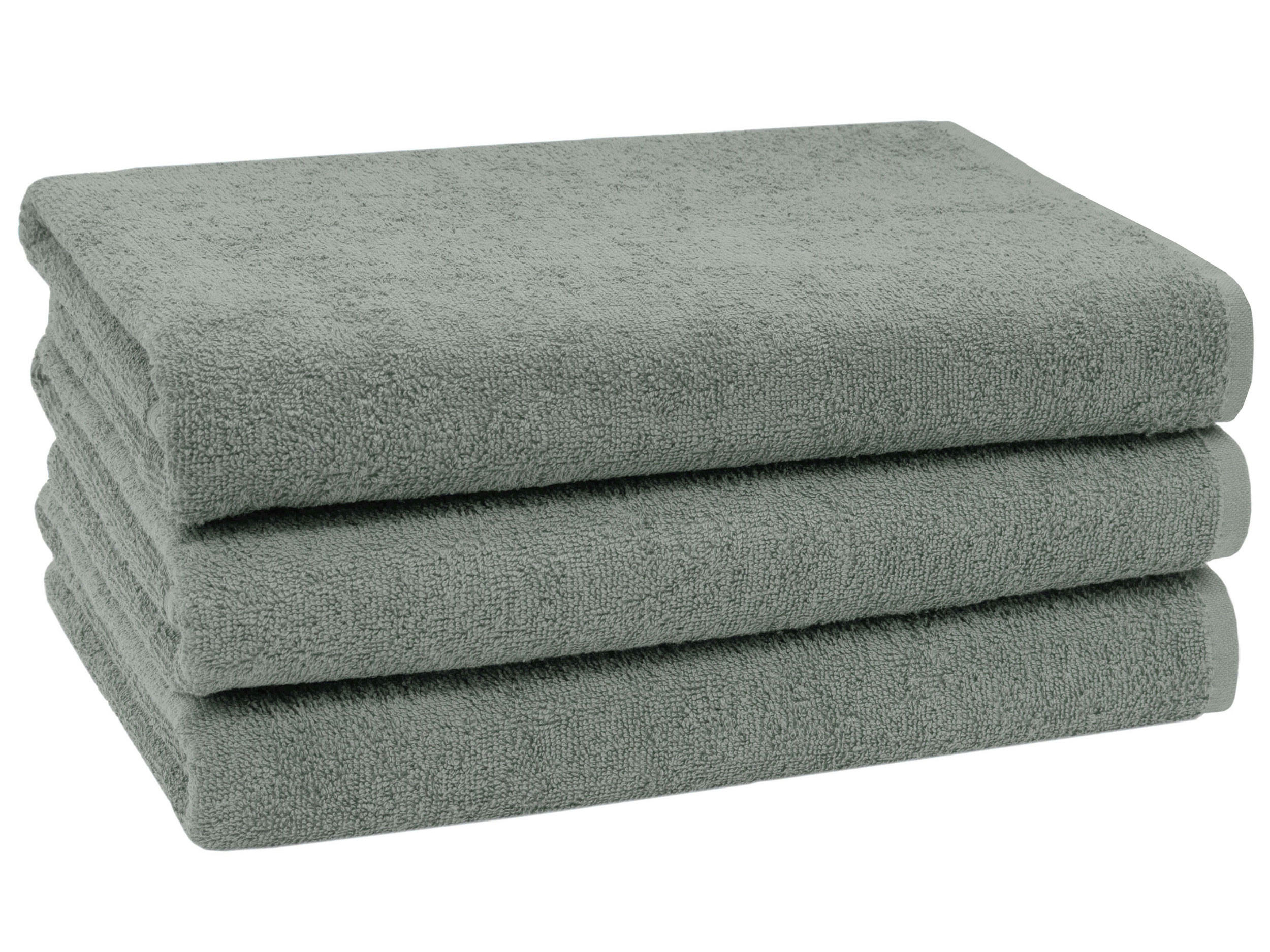 DUSCHTÜCHER, 3er-Set, 70x140 cm, 100% Baumwolle, Grau - Hellgrau, Textil (70/140cm) - Zollner
