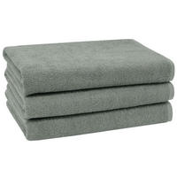 DUSCHTÜCHER, 3er-Set, 70x140 cm, 100% Baumwolle, Grau - Hellgrau, Textil (70/140cm) - Zollner