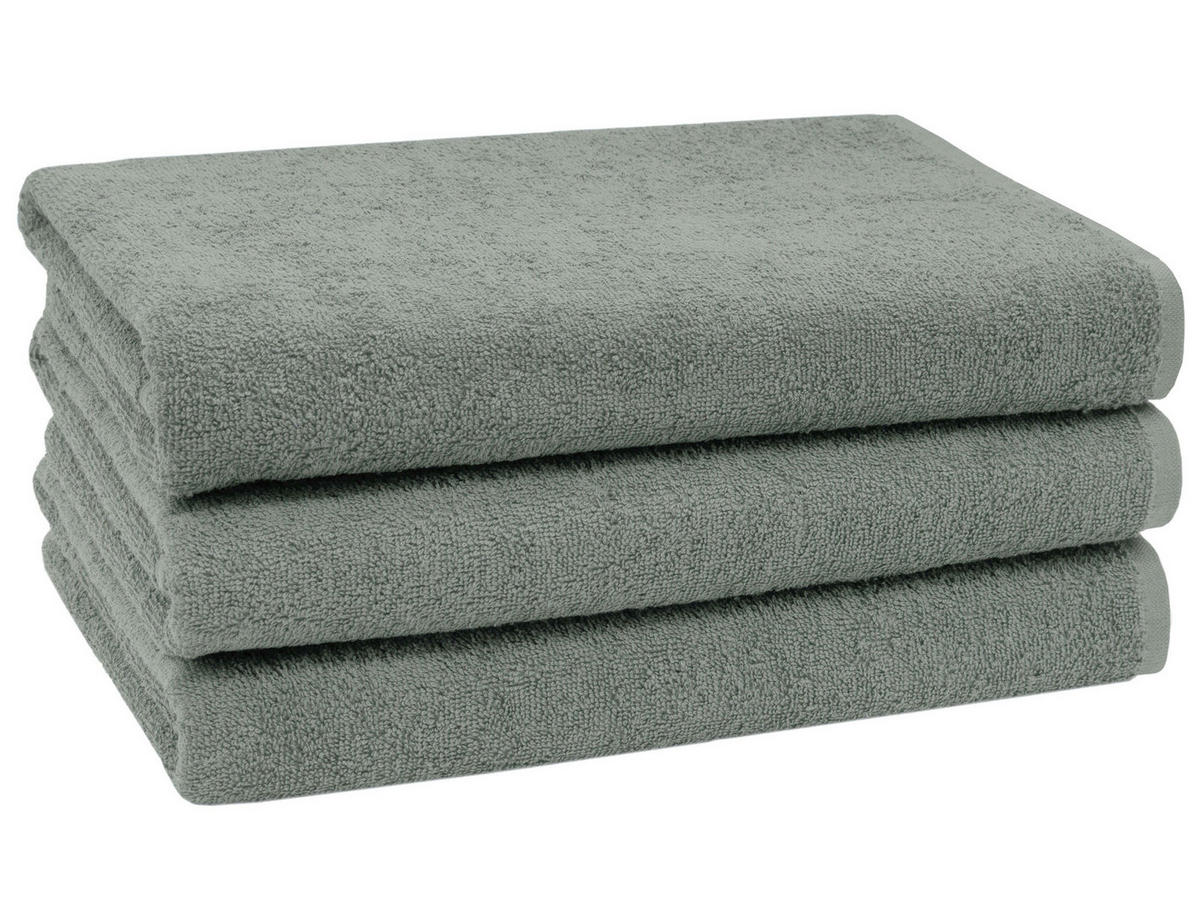 DUSCHTÜCHER, 3er-Set, 70x140 cm, 100% Baumwolle, Grau - Hellgrau, Textil (70/140cm) - Zollner