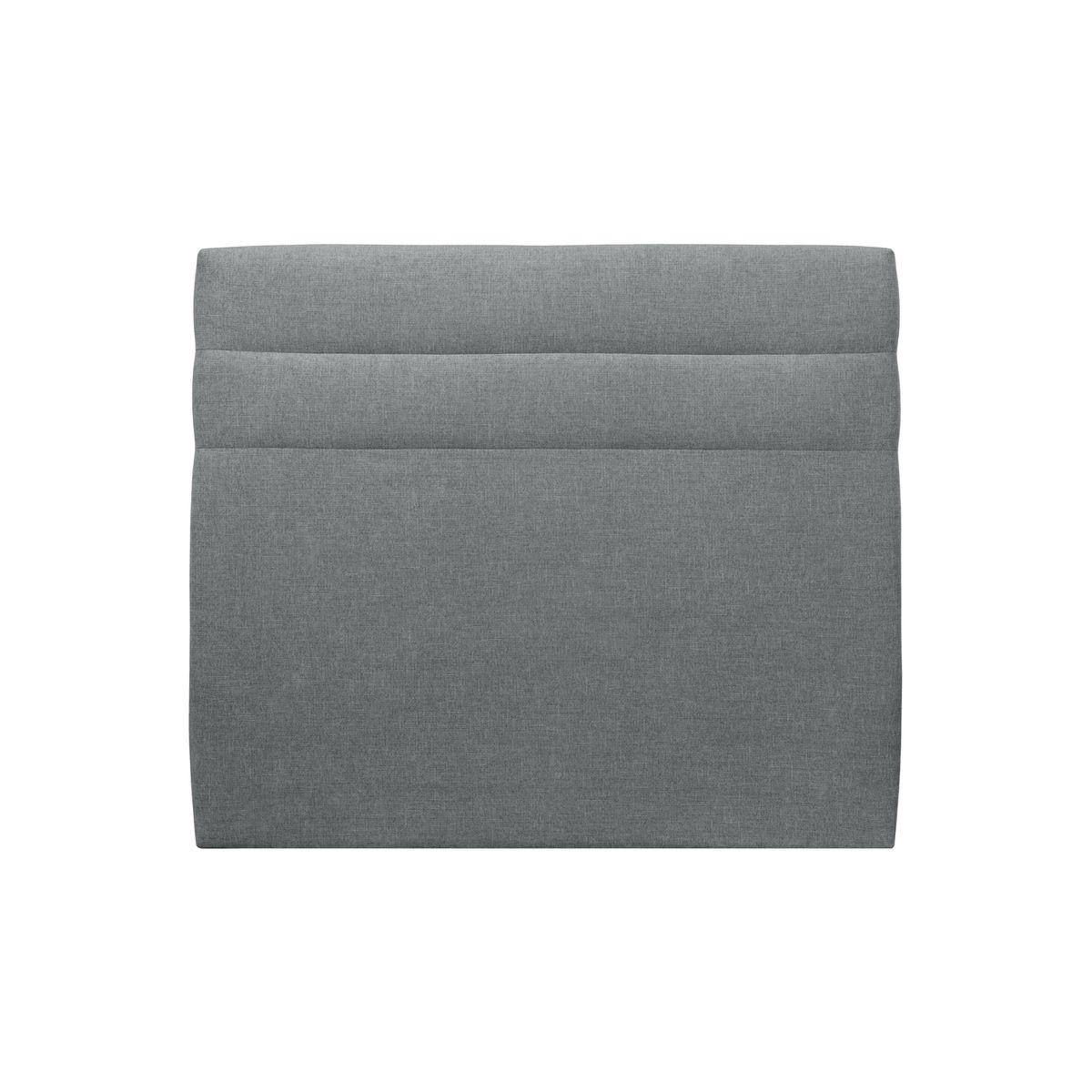 KOPFTEIL Modell Linien – Anthrazitgrauer Stoff 160 cm - Anthrazit/Beige, Karton/Holz (160/120/10cm) - Sommeil de Plomb
