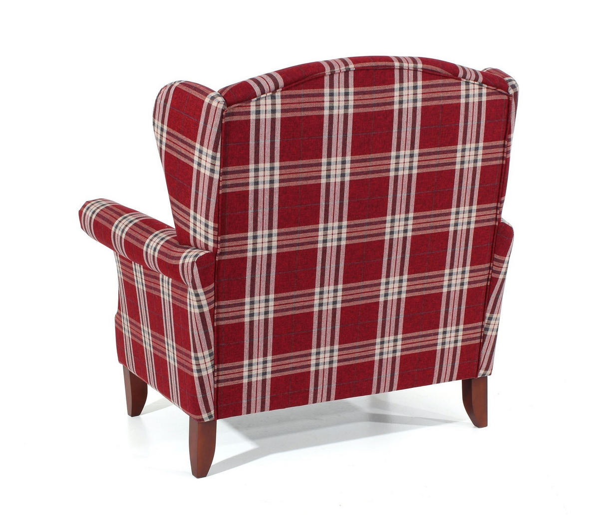 SESSEL XXL Katria Bezug Flachgewebe Buche nussbaum dunkel / rot - Rot, Kunststoff (114/108/81cm) - 58aufmkessel