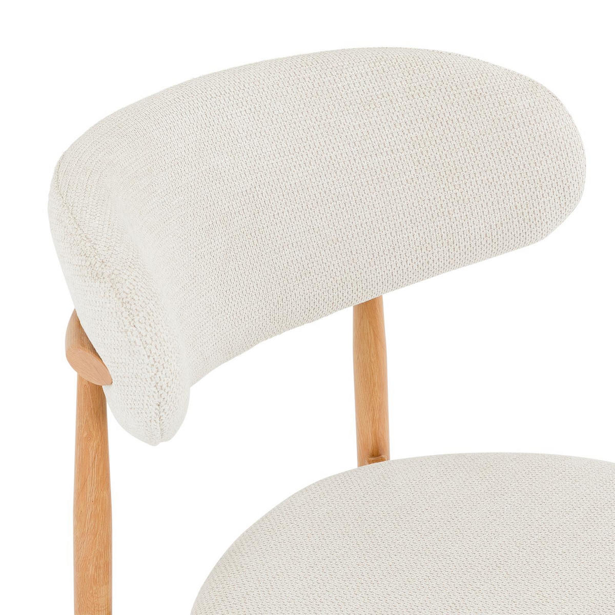 ESSZIMMERSTUHL ARIEL 2er-Set cremeweiß - Creme, Textil (49/79/48cm) - IDIMEX