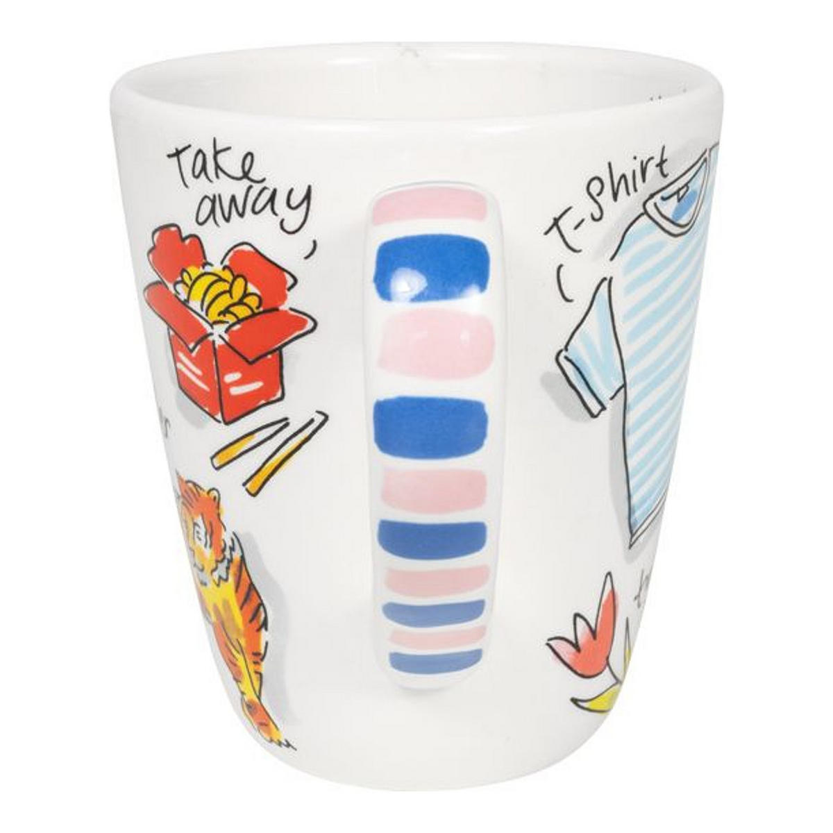 BECHER Liebesbrief T in Bunt - 350 ml - Multicolor, Keramik (0.35L) - Blond Amsterdam