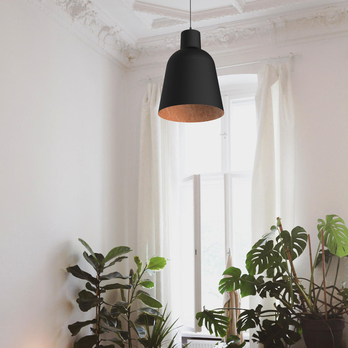 HÄNGELEUCHTE - Kupferfarben, Metall (40/40/51.5cm) - Lumicom