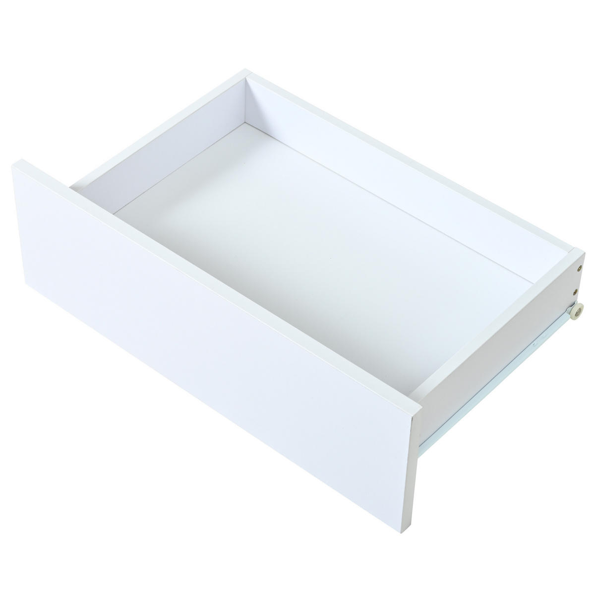 KONFERENČNÍ STŮL bílý a přírodní se 2 zásuvkami, LED, vysoký lesk, do obývacího pokoje, 100 × 50 × 35 cm - bílá/přírodní, kov/kompozitní dřevo (50/100/35cm) - STILVORA