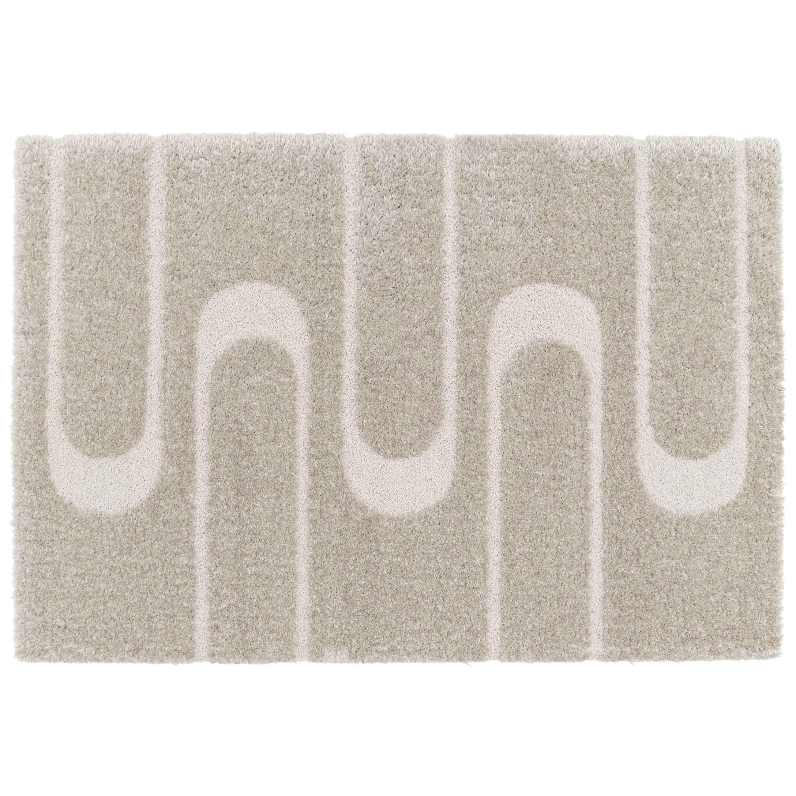 TEPPICH, Taupe - Taupe, Textil (160/230cm) - Oviala