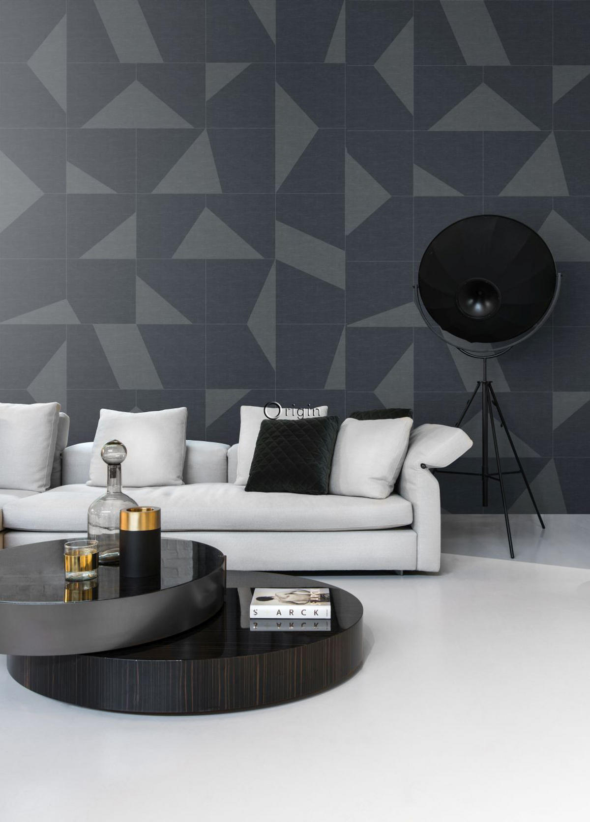 FOTOTAPETE grafisches Motiv 200 x 300 cm - Grau, Papier (200/300cm) - Origin Wallcoverings