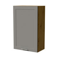 HÄNGESCHRANK Oslo W4/60/1 Eiche Artisan / Dust Grey Matt 60 / 32,5 / 96cm - Eiche Artisan/Grau, Holz/Holzwerkstoff (60/96/32.5cm) - Feldmann-Wohnen