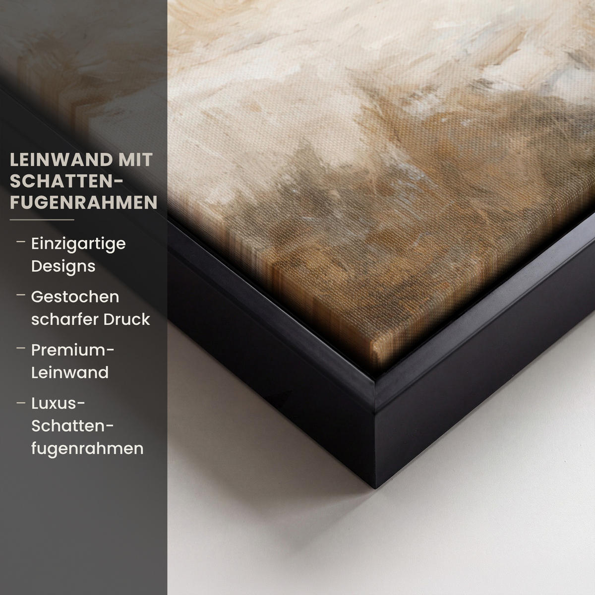 LEINWAND Bilder mit Rahmen - Jesus - Kniend - Waldlandschaft - Betend - 50x70 - Beige, Textil (50/70cm) - MuchoWow