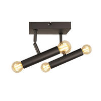 DECKENLEUCHTE Dogge 15/15/15 cm - Schwarz, Metall (15/15/15cm) - Nettlife