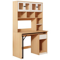 KÜCHENSCHRANK mit Hochschrank, DREHBARER SCHREIBTISCH, Weiß Natur, Arbeitszimmer, 180 cm hoch - Naturfarben, Kunststoff (55/180/110cm) - Rolipo