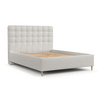 POLSTERBETT Paloma 120/200 cm Hellbeige im Riva Stoff - Beige/Naturfarben, Holz/Holzwerkstoff (120/200cm) - AltaBeds