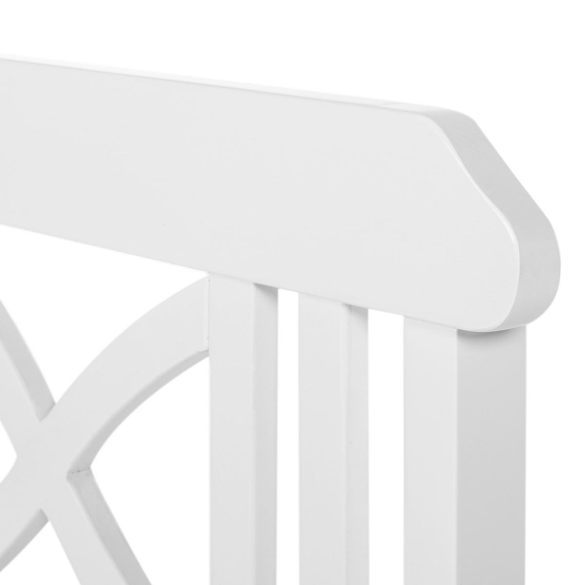 GARTENSTUHL - Akazie massiv - Weiß, Holz (65/88/60cm) - home24