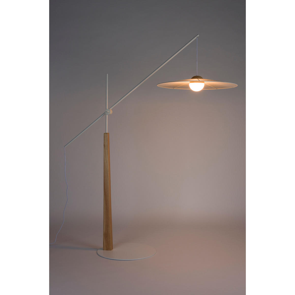 STEHLAMPE Belle Beige - Beige, Metall (180/65/200cm) - Zuiver
