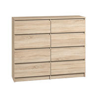 KOMMODE bella8 120 sonoma - Sonoma Eiche, Holzwerkstoff (119/98/35cm) - roe furniture