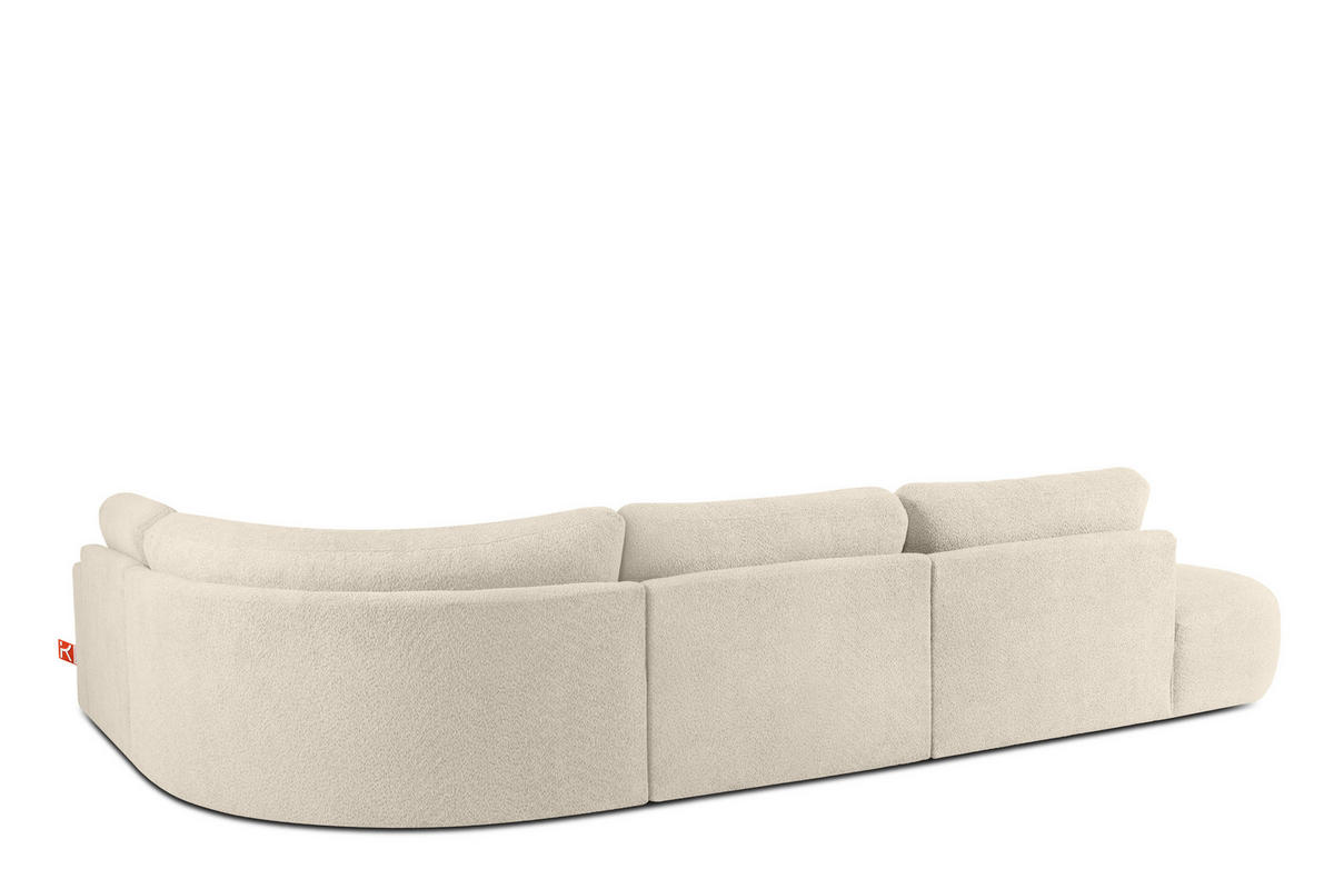 ECKSOFA LINKS ZUCCO, Hellbeige - Hellbraun, Holz/Holzwerkstoff (224/373cm) - KONSIMO®