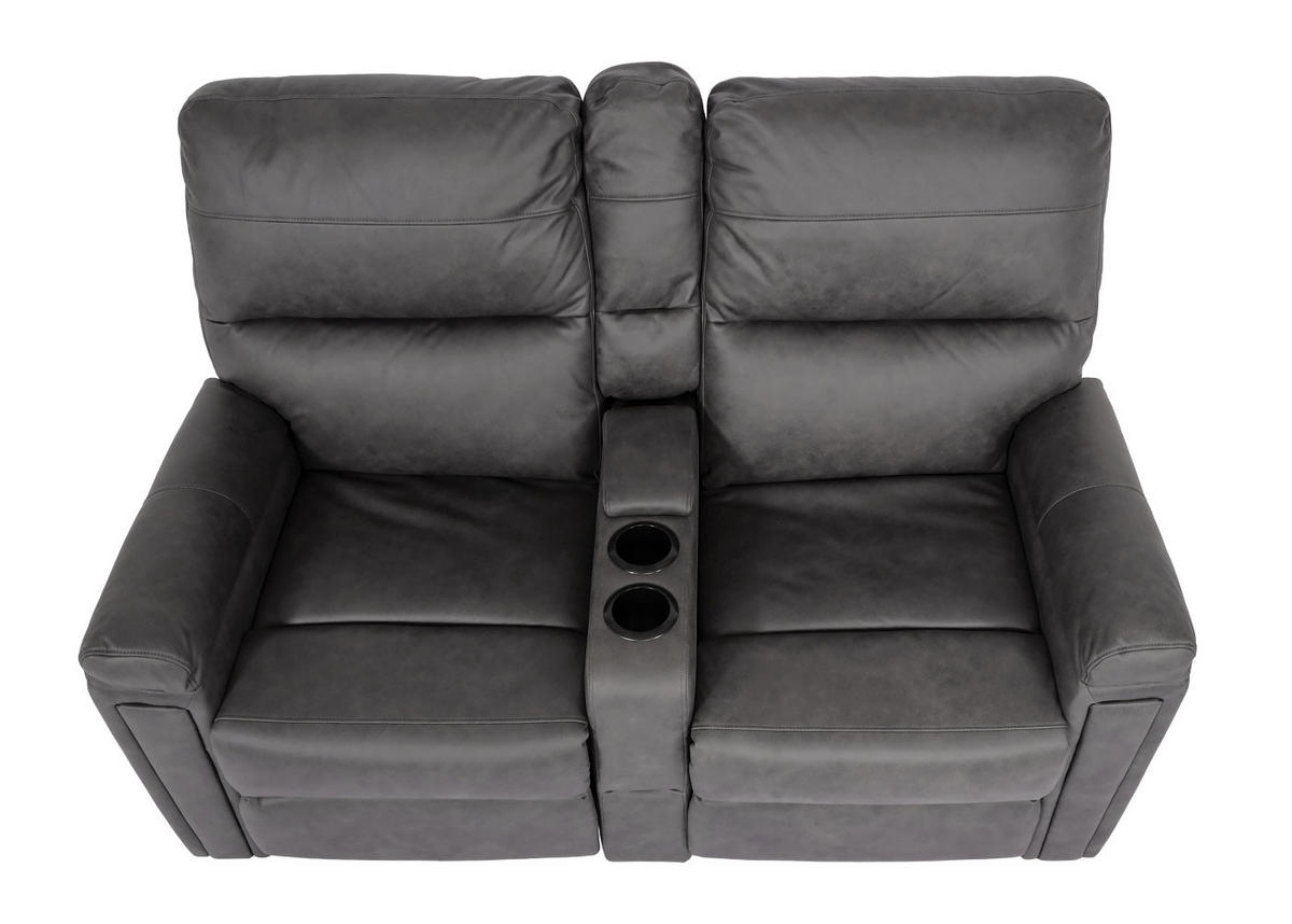 2ER KINOSESSEL Grau - Grau, Textil (157/102/166cm) - MCW