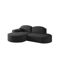ECKSOFA Girona Mit Schlaffunktion - Schwarz, Holzwerkstoff/Textil (278/179cm) - Fun Möbel