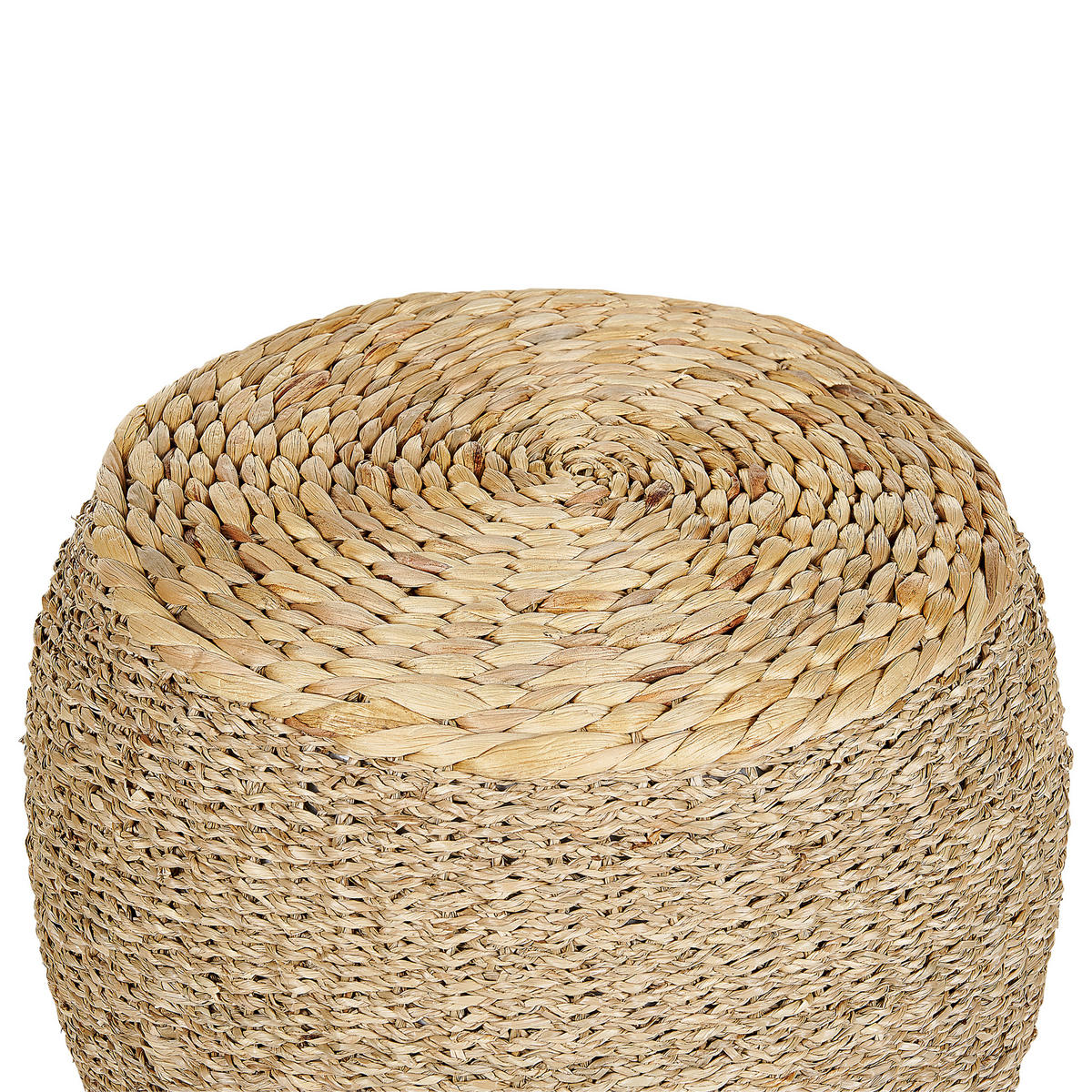 POUF Seegras Beige Haiphong - Beige, Holz (40/30/40cm) - Beliani