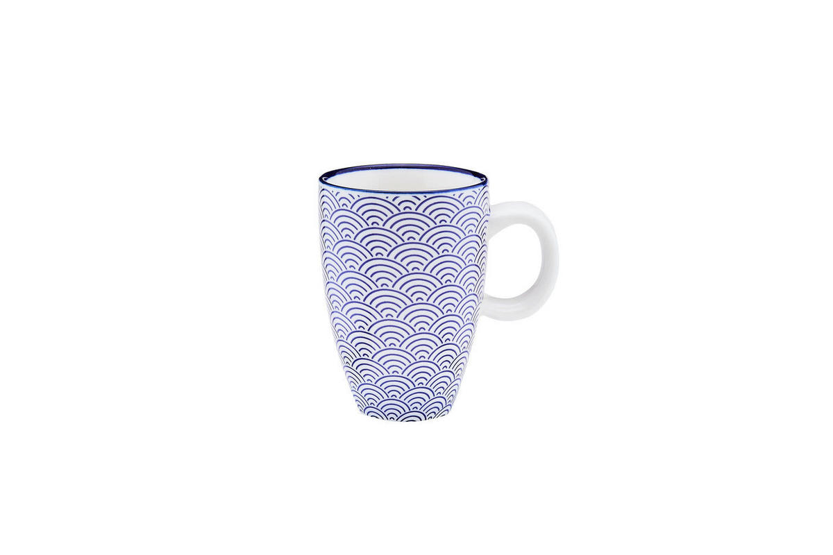 TASSEN Pattern 90ml - 6er-Set - Dunkelblau - Blau, Keramik (0.09L) - Björn