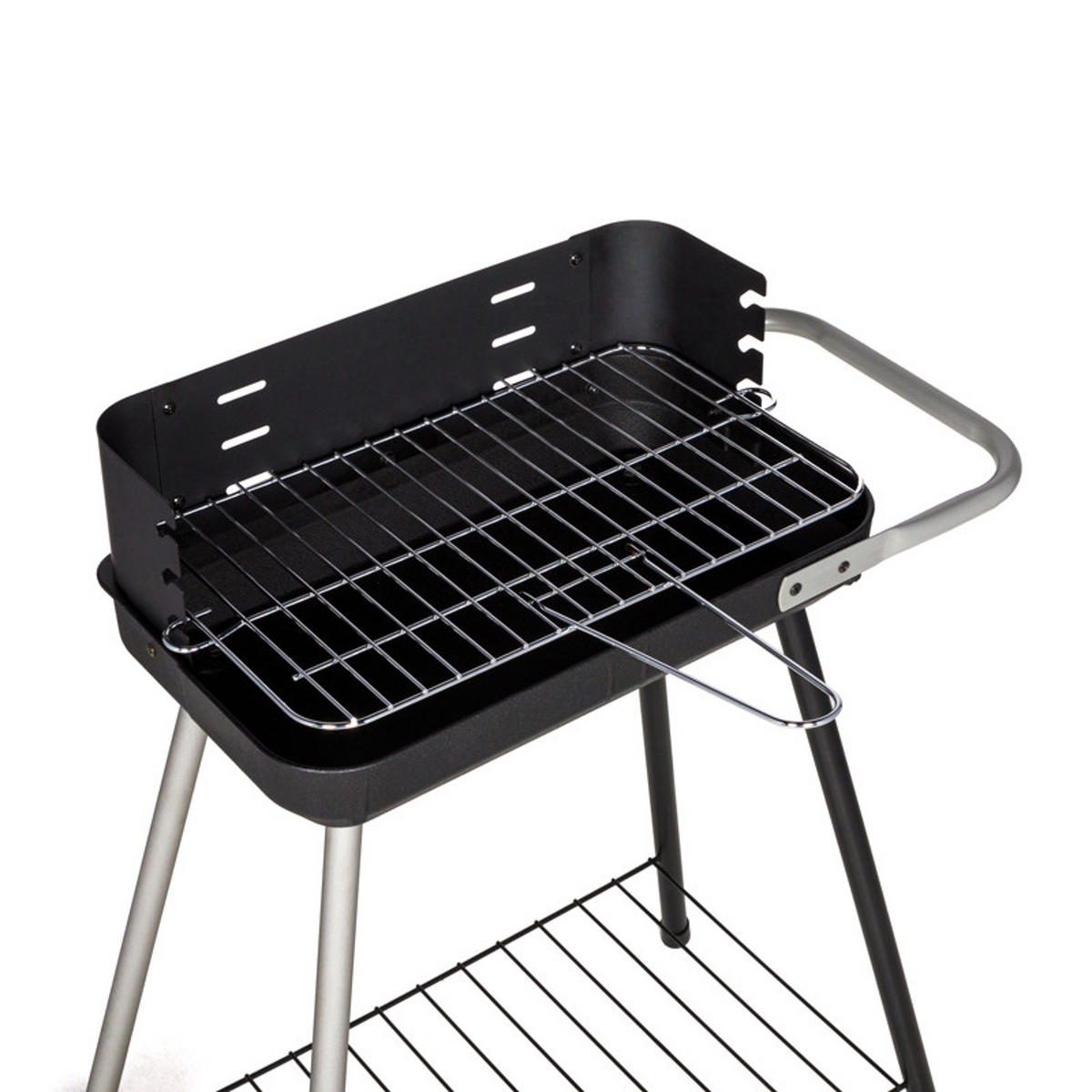 HOLZKOHLEGRILL TRAMONTANE - Schwarz, Metall (37/67.5/62cm) - Somagic