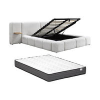 BETT mit Bettkasten - 246cm x 300cm - Polyester - beige - VILACO - Beige, Textil (300/246cm) - Vente-Unique