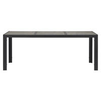 GARTENTISCH Schwarz - Schwarz, Holzwerkstoff (90/195/74cm) - ebuy24