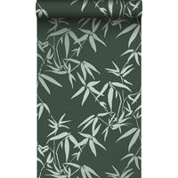 TAPETE Bambusblätter 53 cm x 10.05 m - Grün, Papier (53/1000cm) - Origin Wallcoverings