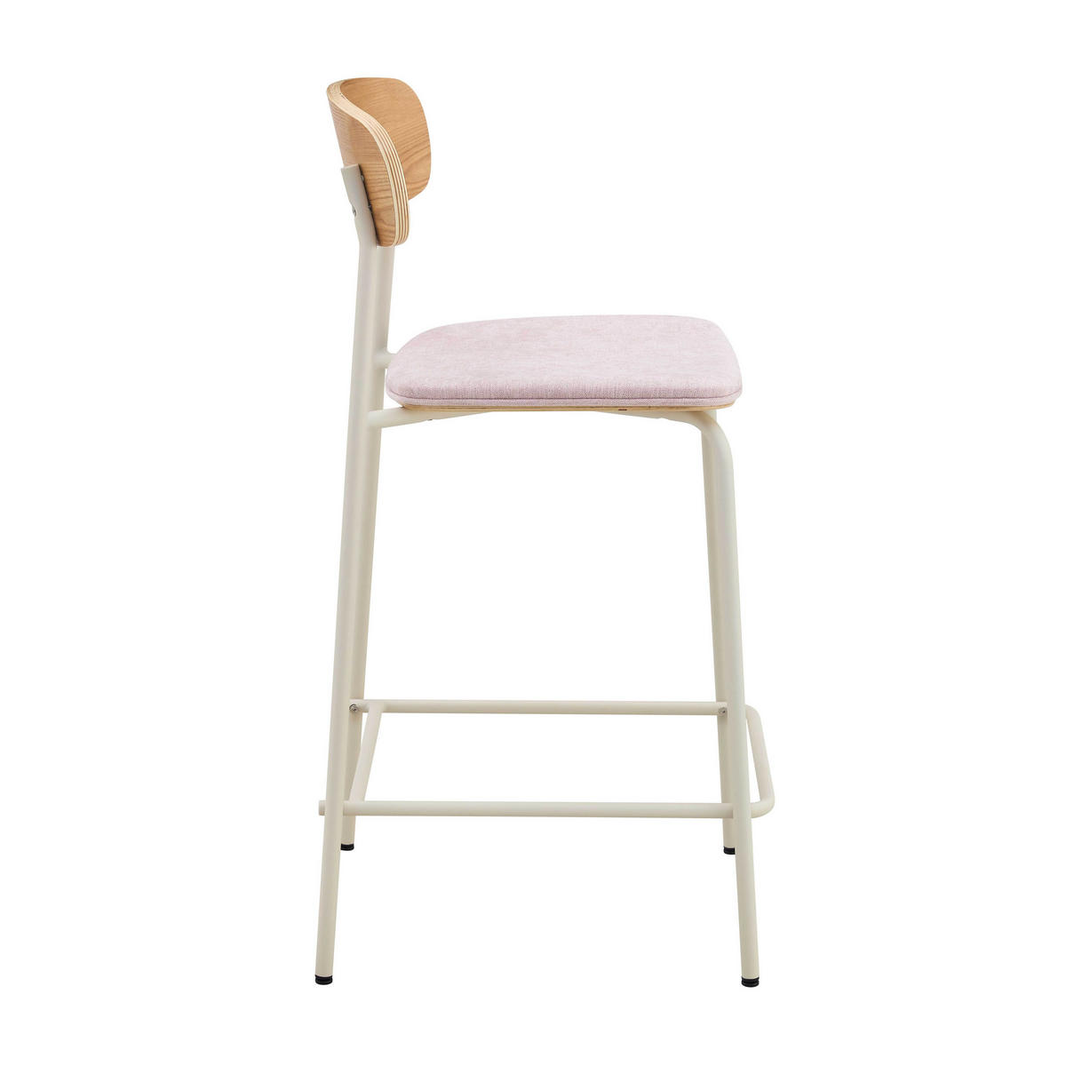 BARSTUHL 2-tlg., Rosa - Pink, Holz (42/96/50cm) - Oviala