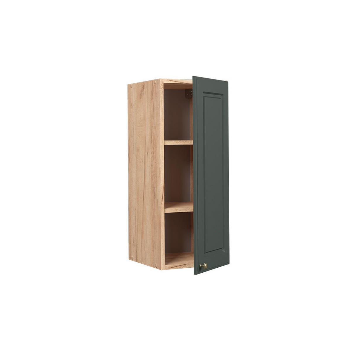 HÄNGESCHRANK Fame-Line Grün-Gold Landhaus 30 cm - Eiche Wotan/Grün, Holzwerkstoff (30/72/34.1cm) - Vicco