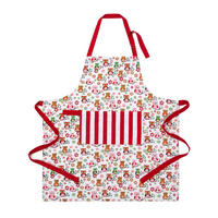 KOCHSCHÜRZE Eulen, 100% Baumwolle - Rot, Textil (80/85cm) - Homescapes