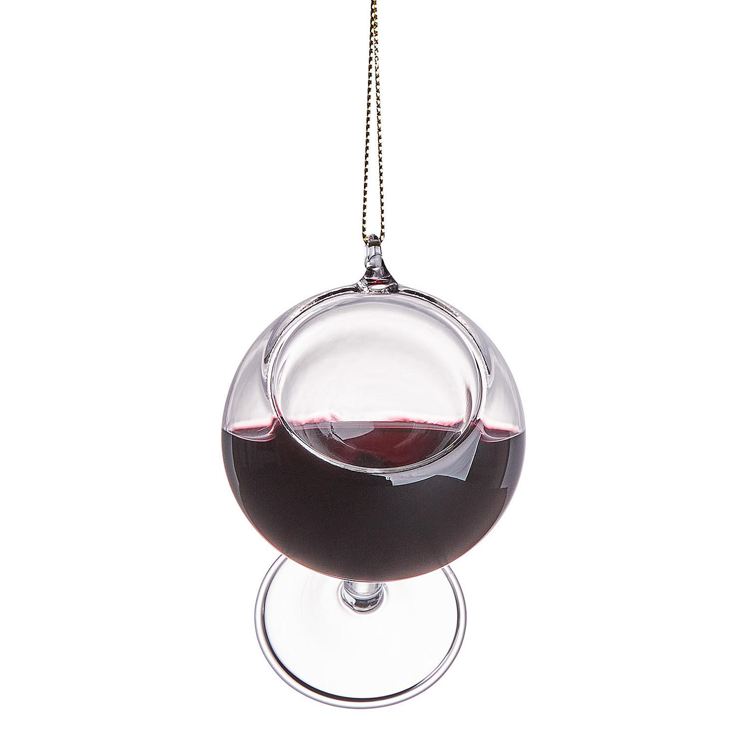 BAUMANHÄNGER Hang On Rotweinglas - Dunkelrot, Glas (6/9/6cm) - Butlers