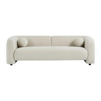 SOFA - 3 Personen - stoff - beige Ovotas - Beige, Textil (226/68/86cm) - Vente-Unique