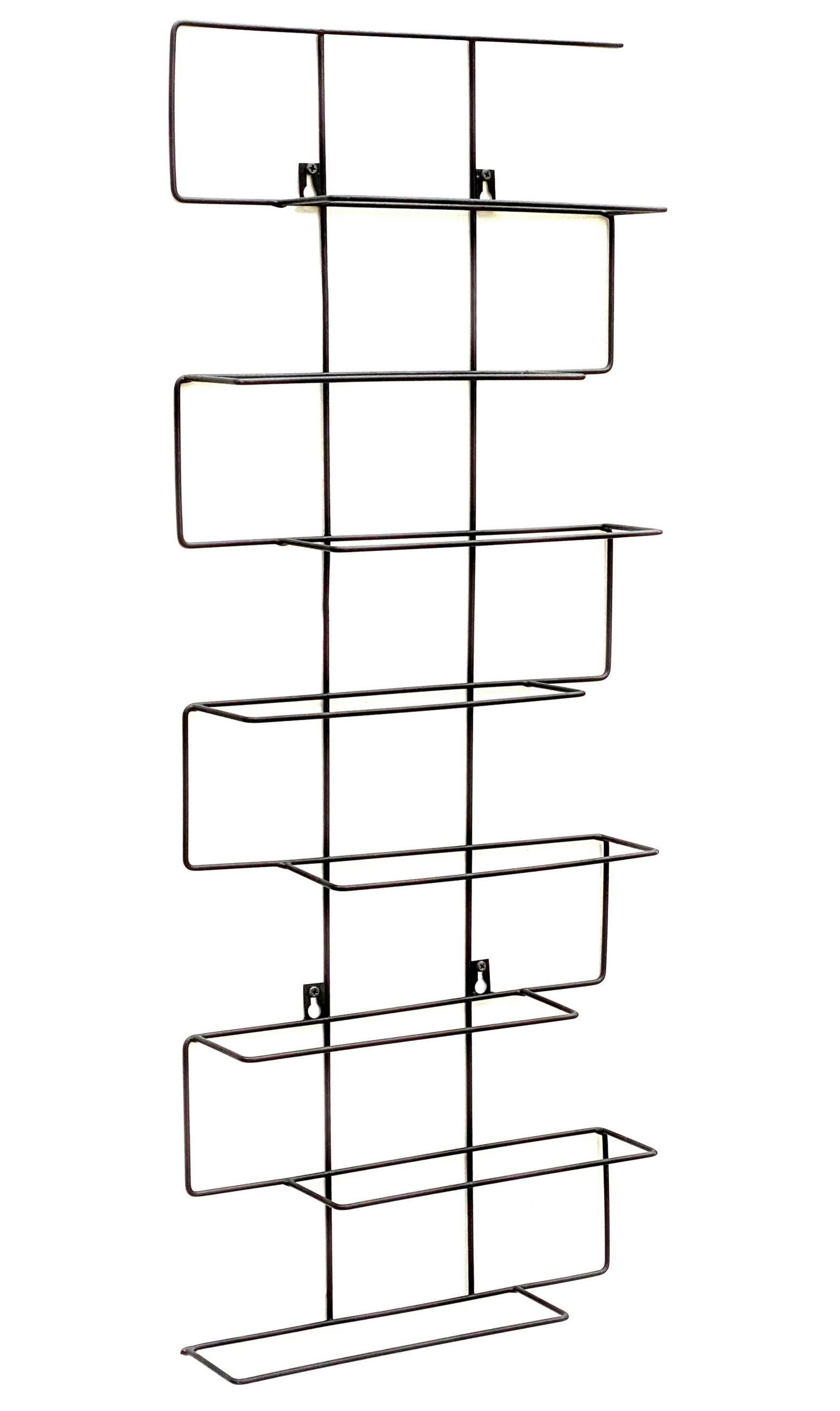 WEINREGAL für 8 Flaschen Metall Schwarz Wand 96135 - Schwarz, Metall (33/84/7.5cm) - DanDiBo