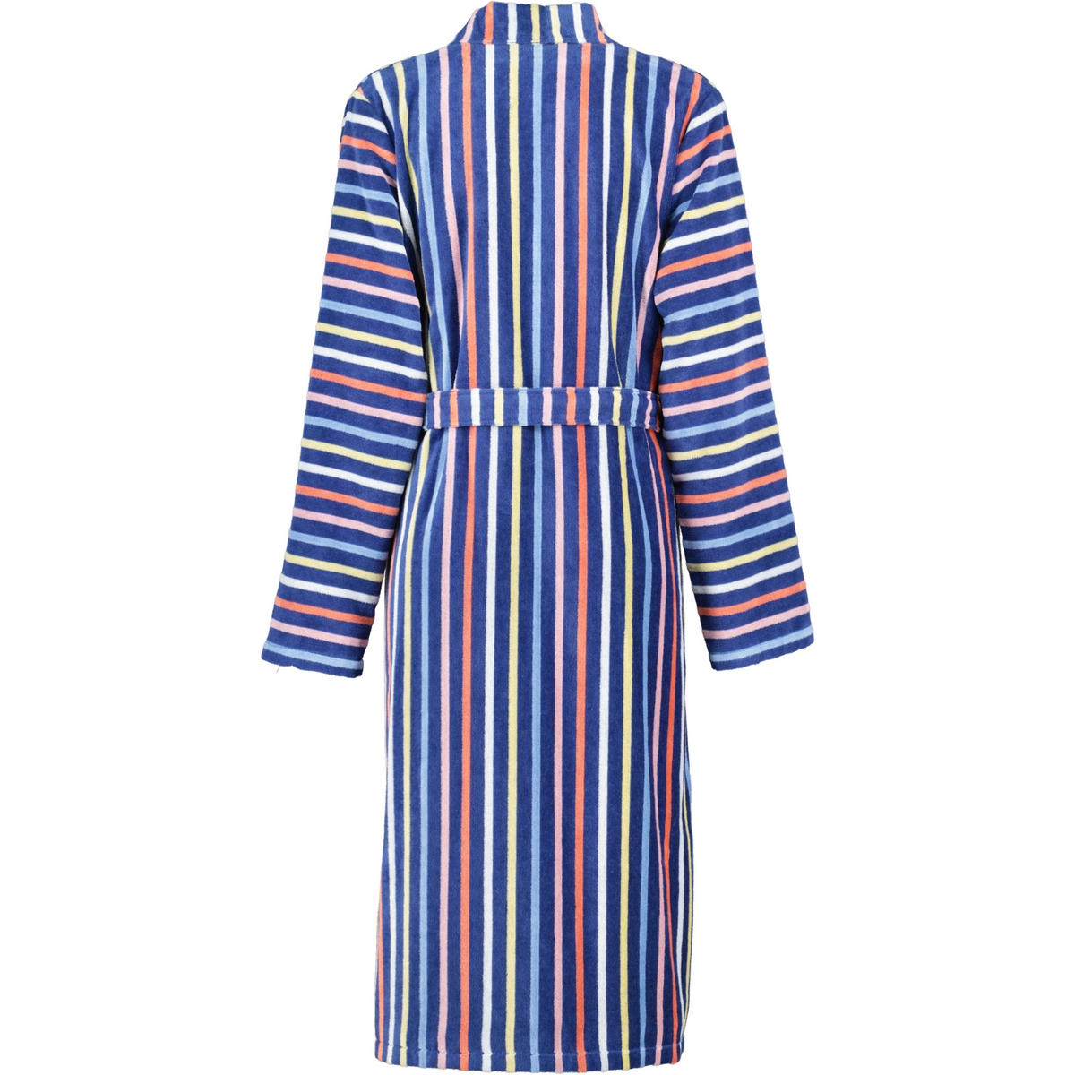 BADEMANTEL DAMEN KIMONO STREIFEN 3343 BLAU-MULTICOLOR - 12 - Multicolor, Textil (Lnull) - Cawoe