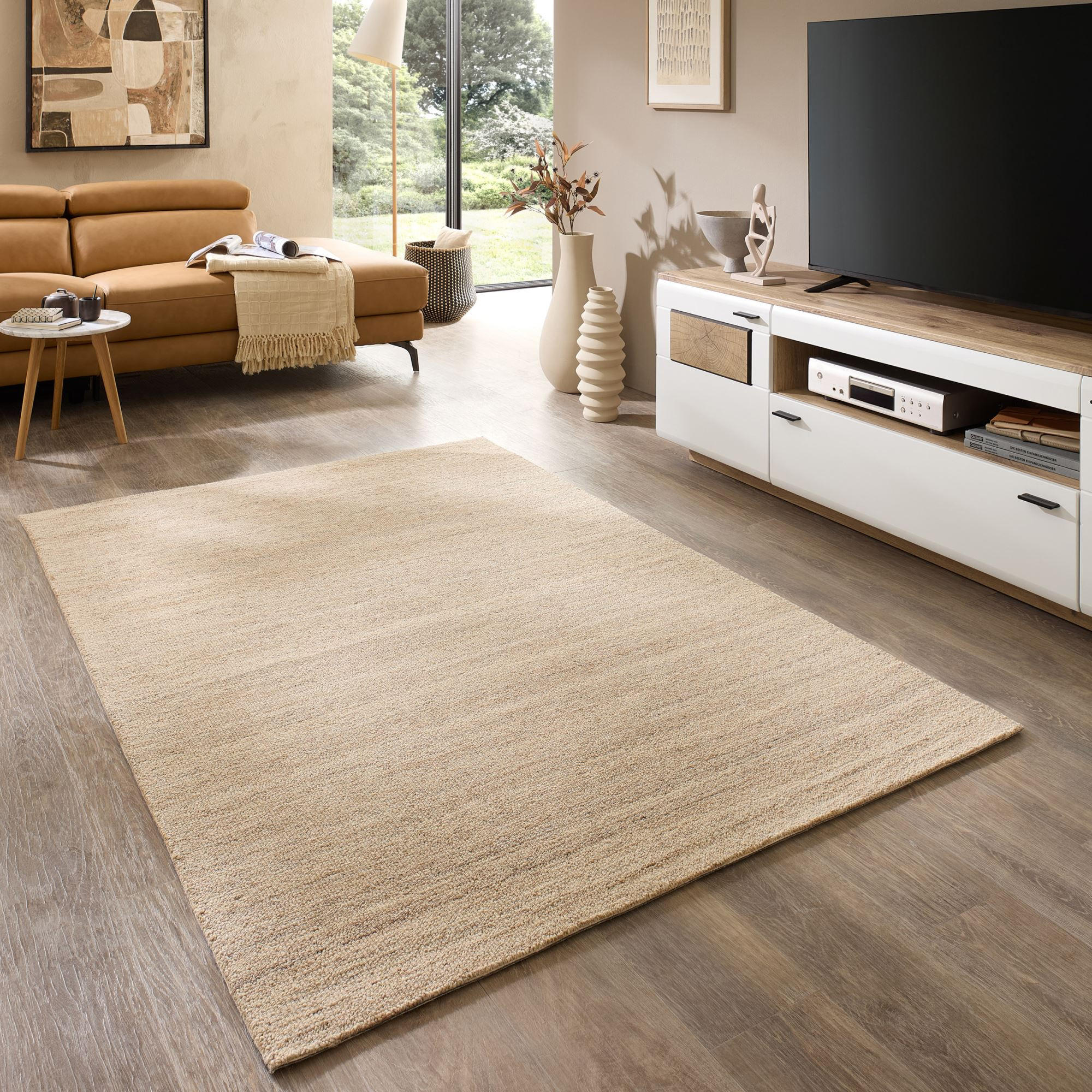 TUFTTEPPICH Natur Loop 250x350 cm - Grau, Textil (250/350cm) - Natur Pur