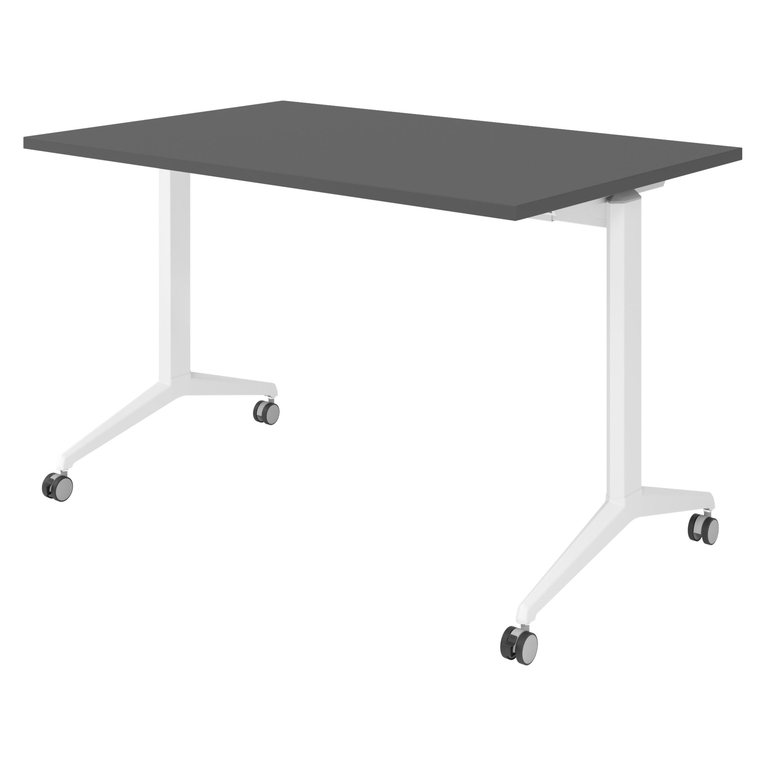 bümö Seminartisch Graphit, Weiß 120x75x80 cm
