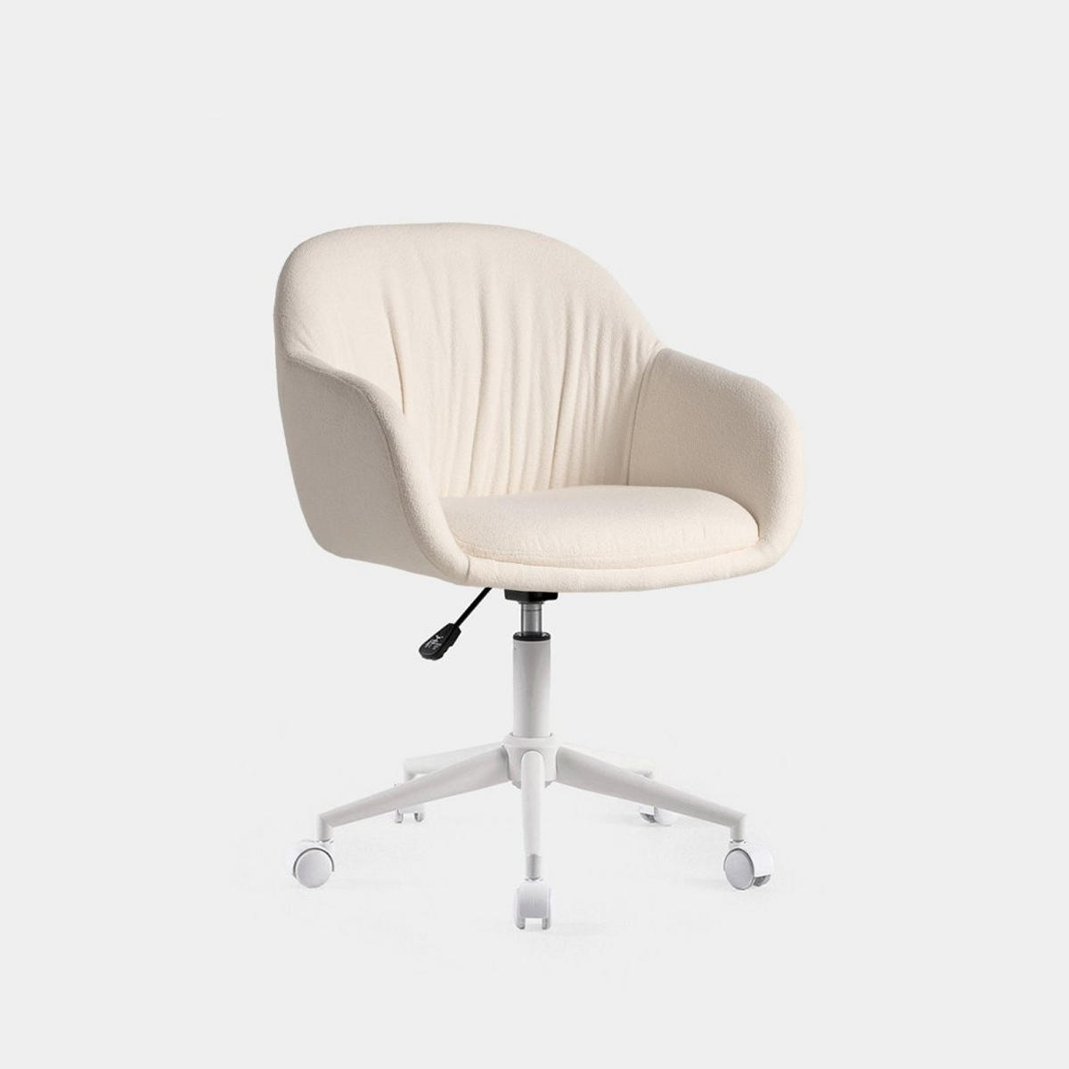 SCHREIBTISCHSTUHL Tasia Beige 60 cm x 75-82 cm - Beige, Metall (60/75/60cm) - Klast Home