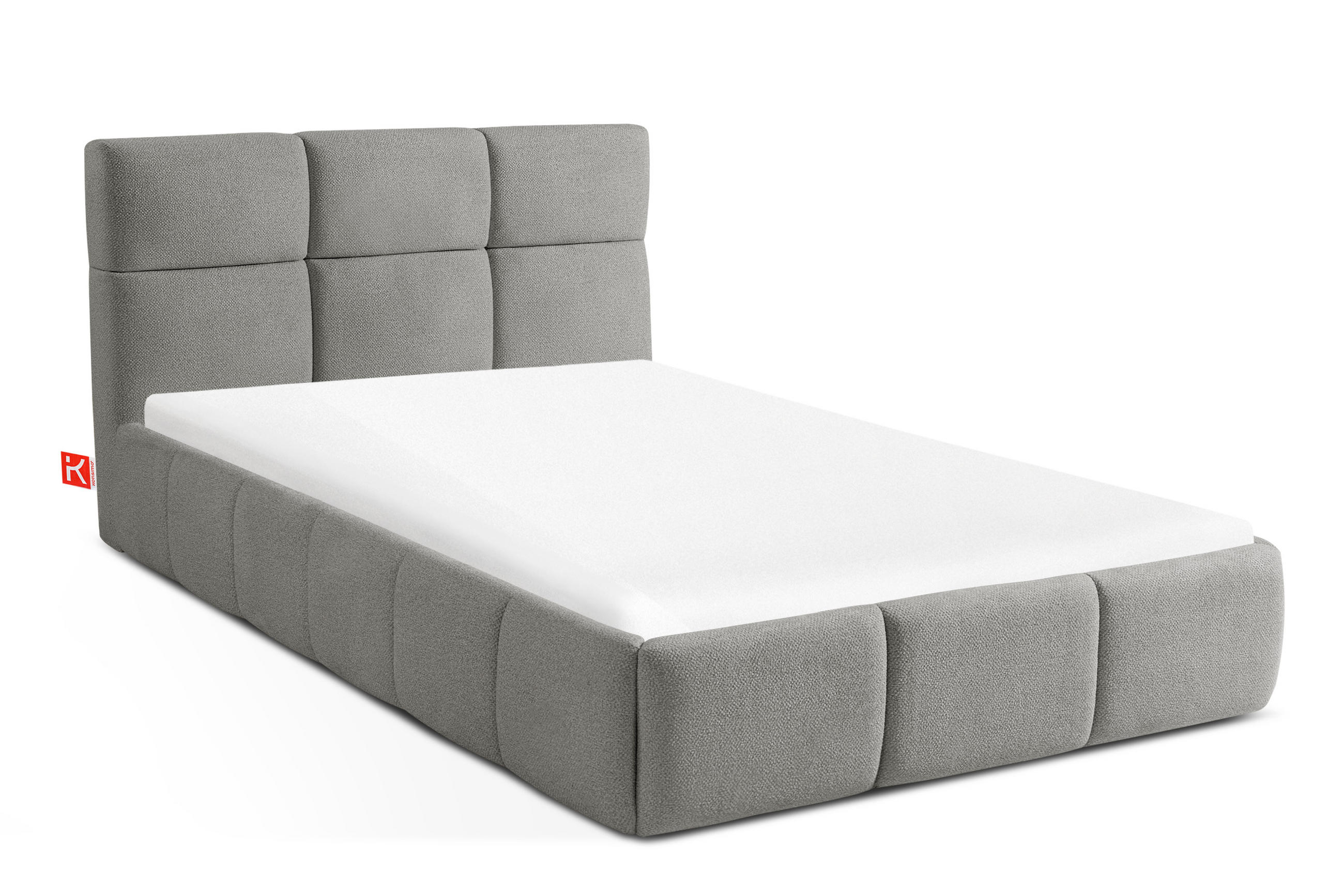 POLSTERBETT ALTOS Einzelbett, grau - Grau, Holz/Holzwerkstoff (120/200cm) - KONSIMO®