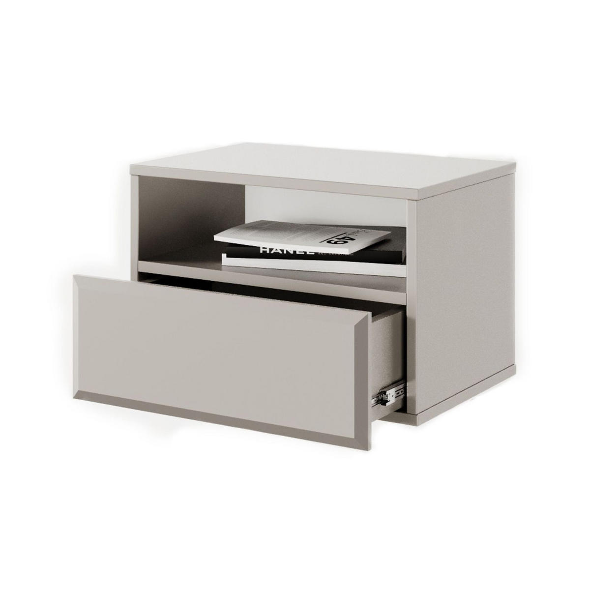 NACHTKONSOLE Chocolated Beige 54 cm - Beige, Holz/Holzwerkstoff (54/46.5/39cm) - Selsey