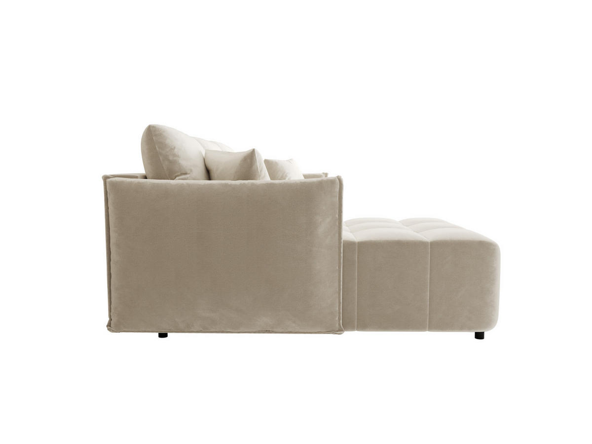ECKSOFA Onil mit Schlaffunktion - Beige, Textil (242/190cm) - SIMKAM Furniture